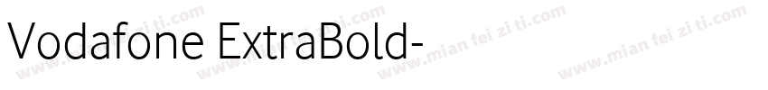 Vodafone ExtraBold字体转换